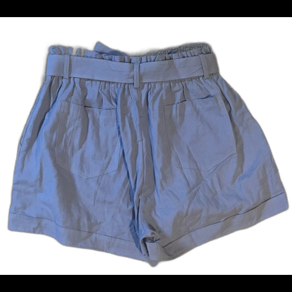 Women's Knit Summer Shorts, Cornflower Blue, Paperbag Style,  XLarge, NWOT - Picture 4 of 4